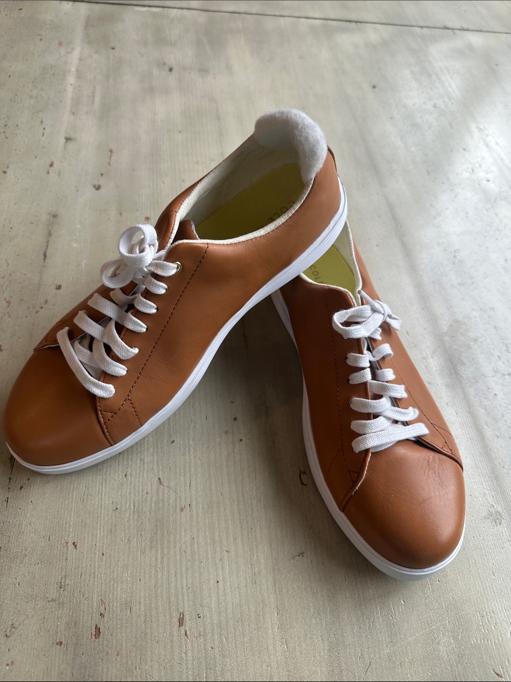 Cole Haan Leather Sneakers, Women’s Size 9.5